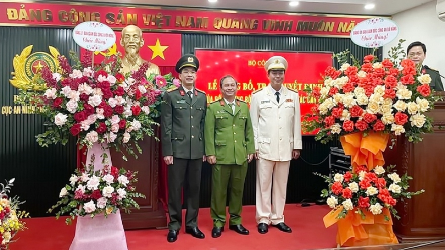 Phó Giám đốc Công an Đà Nẵng giữ chức Phó Cục trưởng An ninh Chính trị nội bộ