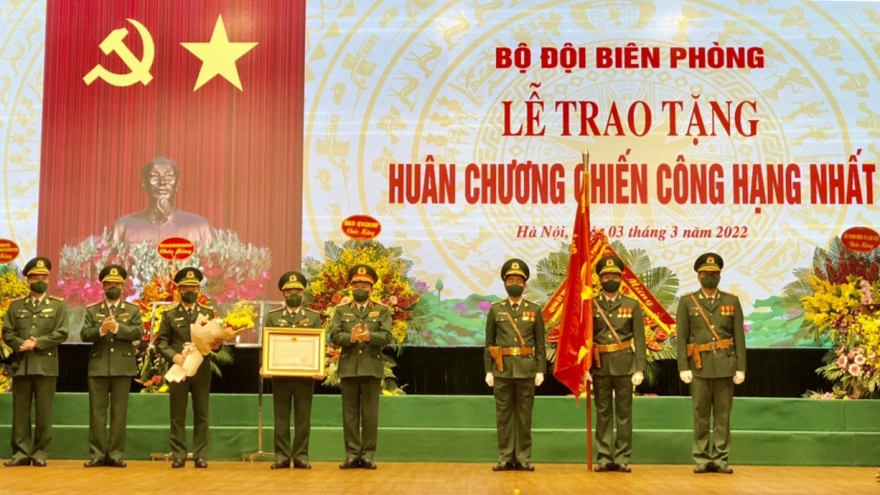 Bộ đội Biên phòng đón nhận Huân chương Chiến công hạng Nhất