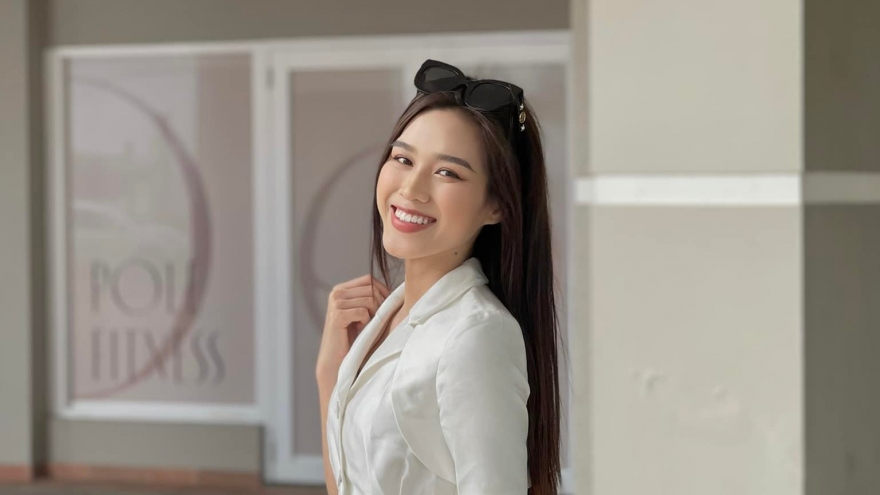 Hoa hậu Đỗ Thị Hà hóa nàng thơ yêu kiều với sắc trắng tinh khôi trước khi về nước