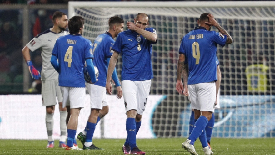 Thua sốc Bắc Macedonia, ĐT Italia lần thứ hai liên tiếp "ngồi nhà" xem World Cup