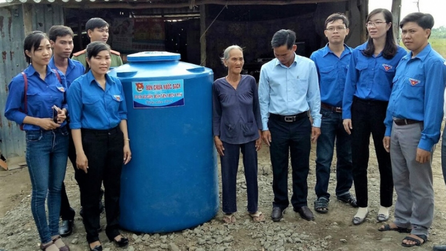 Nước sạch đã về đến tận hộ dân ở U Minh-Cà Mau