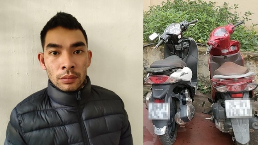 Hà Nội: Bắt tên trộm chuyên lấy xe máy của các cô gái bán dâm