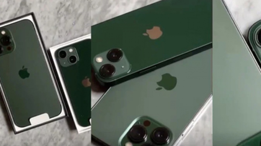 Cận cảnh iPhone 13 màu mới Green Alpine đẹp mê hồn