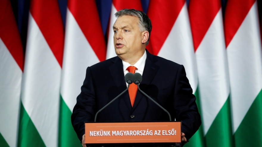 Thủ tướng Hungary Viktor Orban tuyên bố chiến thắng trong bầu cử quốc hội