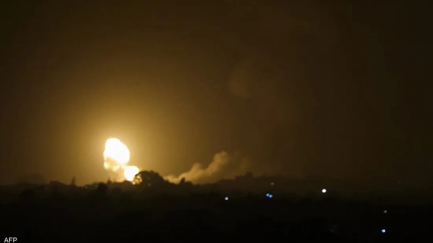 Israel không kích vào Dải Gaza để đáp trả vụ phóng tên lửa từ khu vực này