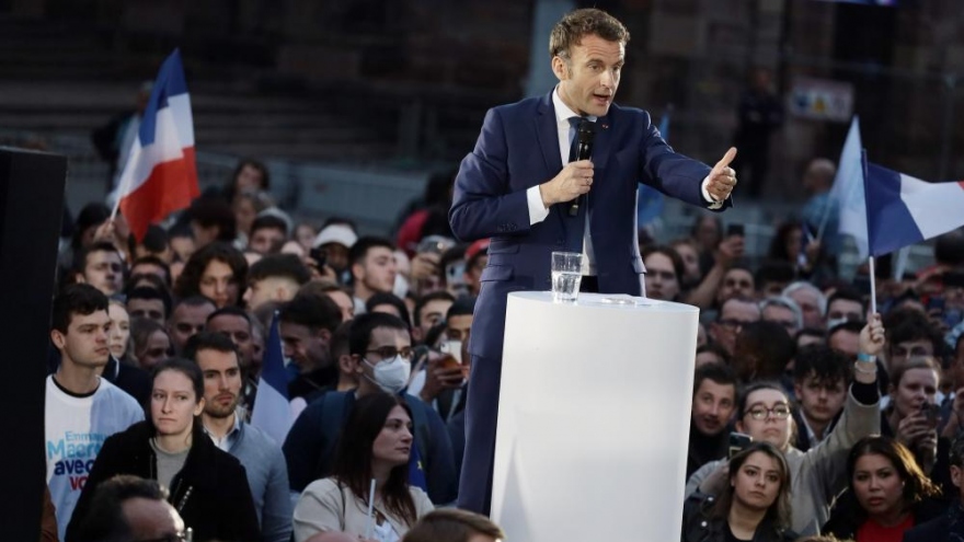 Tổng thống Macron: Bầu cử Pháp là trưng cầu ý dân về tương lai châu Âu