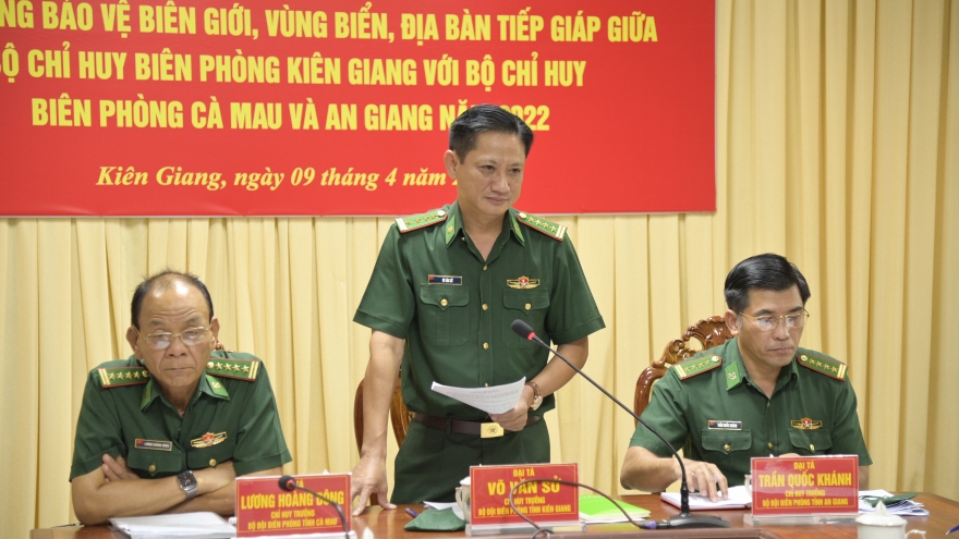 Kiên Giang, Cà Mau và An Giang tiếp tục ký kết phối hợp bảo vệ vùng biên giới, biển đảo