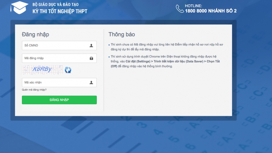 Hôm nay, thí sinh bắt đầu thử đăng ký dự thi tốt nghiệp THPT trực tuyến