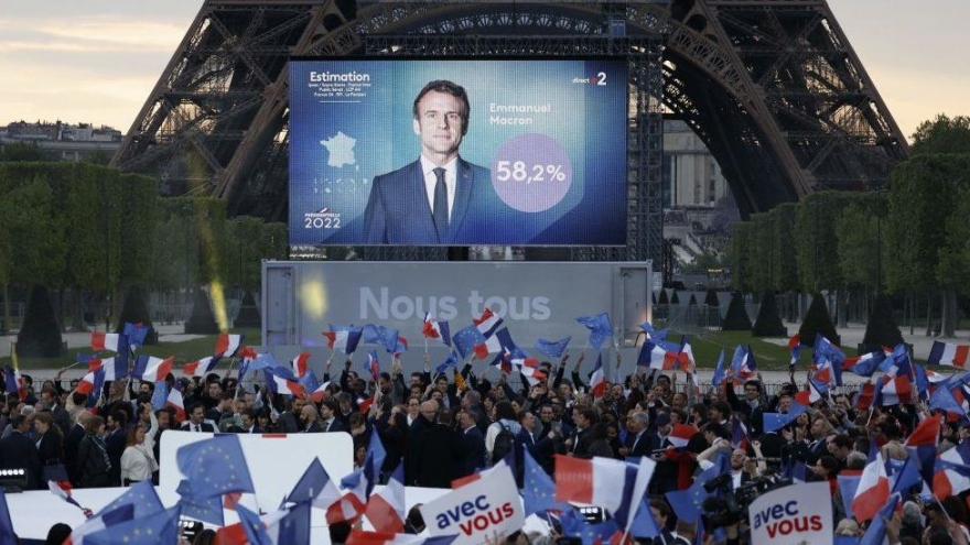 Tổng thống Pháp Emmanuel Macron tái đắc cử: Cuộc đua khép lại, thách thức mở ra