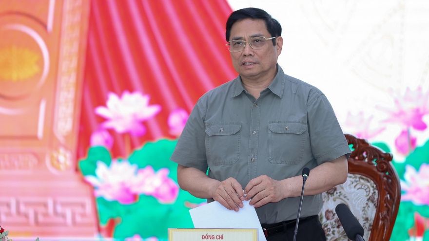 Thủ tướng Phạm Minh Chính làm việc với lãnh đạo chủ chốt tỉnh Sóc Trăng