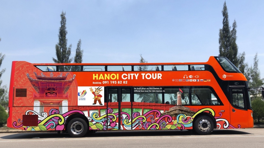Miễn phí dịch vụ xe buýt 2 tầng “Hanoi City tour” cho các thành viên dự SEA Games 31