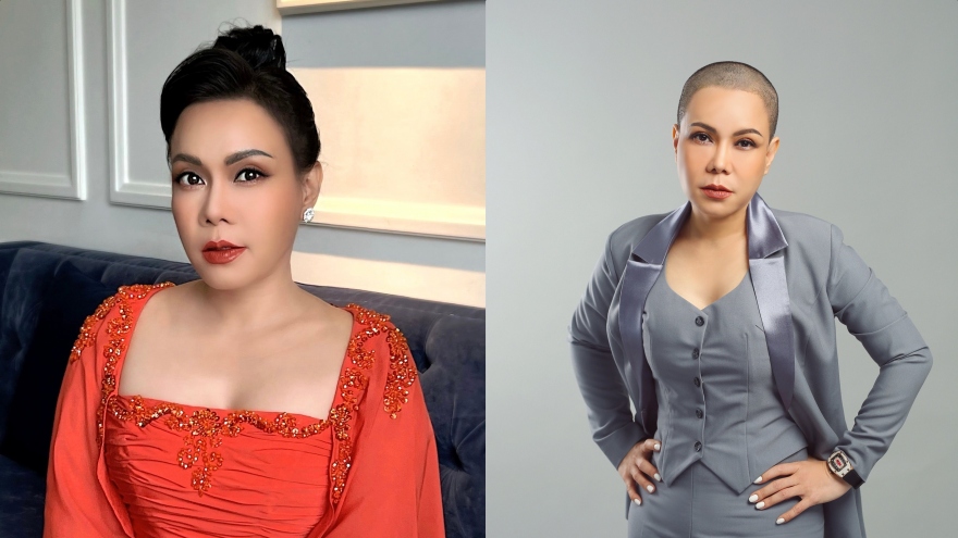 Chuyện showbiz: Nghệ sĩ Việt Hương gây sốc với hình ảnh cạo trọc đầu