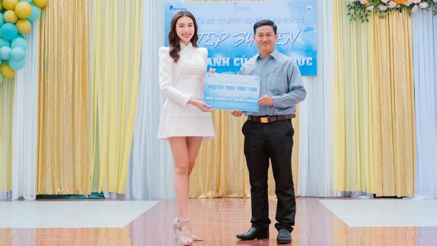 Hoa hậu Thùy Tiên làm điều ý nghĩa bằng dự án truyền cảm hứng