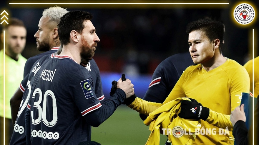 Biếm họa 24h: Người hâm mộ mơ về màn đối đầu Quang Hải - Messi