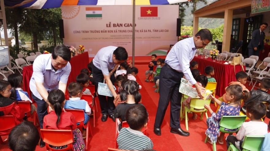Khánh thành Trường mầm non hợp tác hữu nghị Việt Nam - Ấn Độ tại Lào Cai