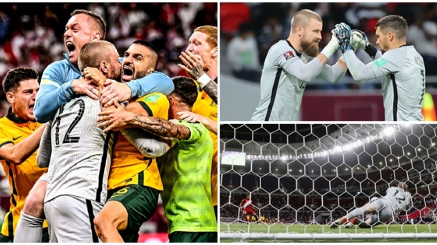 Pha thay thủ môn "ảo diệu" giúp Australia giành vé dự World Cup 2022