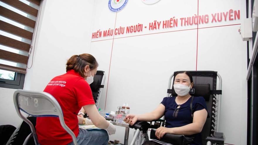 Hà Nội có thêm 1 điểm hiến máu cố định ngoại viện