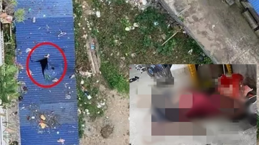 Khám nghiệm hiện trường vụ nam thanh niên đu dây từ tầng 11 ngã tử vong ở Thái Nguyên
