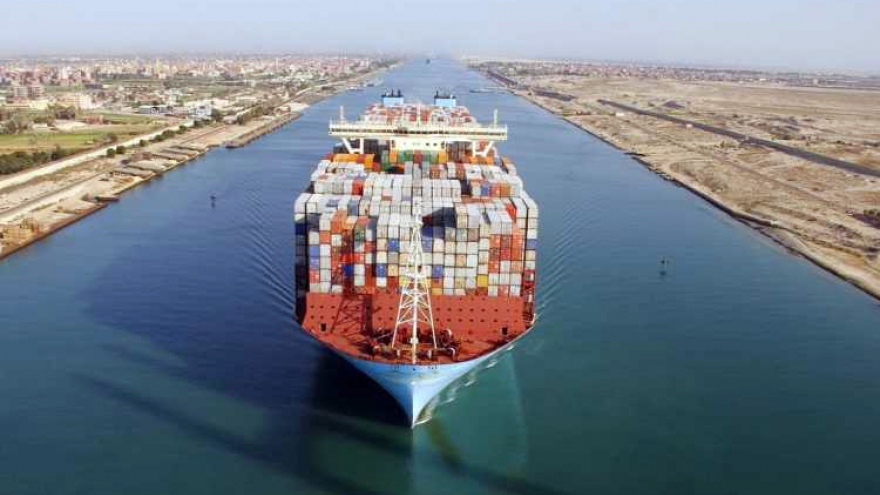 Kênh đào Suez đạt mức doanh thu cao nhất trong lịch sử