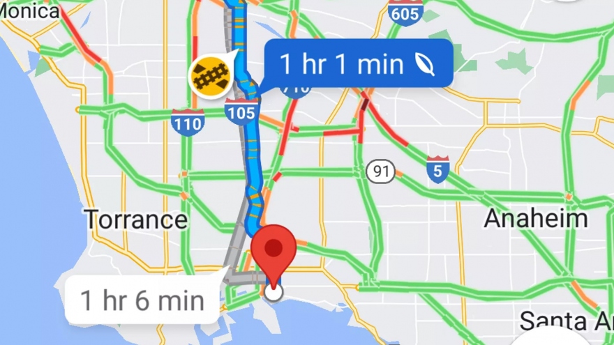 Google Maps thử nghiệm bản đồ chỉ đường và định vị dành riêng cho xe điện