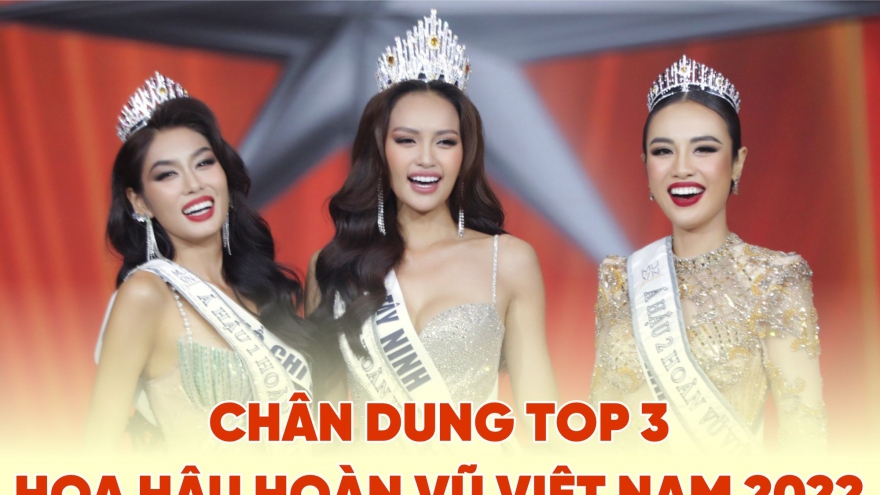 Chân dung Top 3 Hoa hậu Hoàn vũ Việt Nam 2022