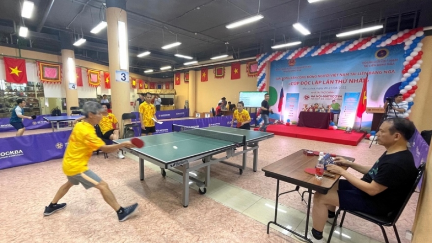 Giải bóng bàn “Cúp Độc lập” của cộng đồng người Việt Nam tại Liên bang Nga