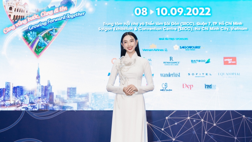 Hoa hậu Thùy Tiên trở thành đại sứ Hội chợ du lịch quốc tế TP.HCM