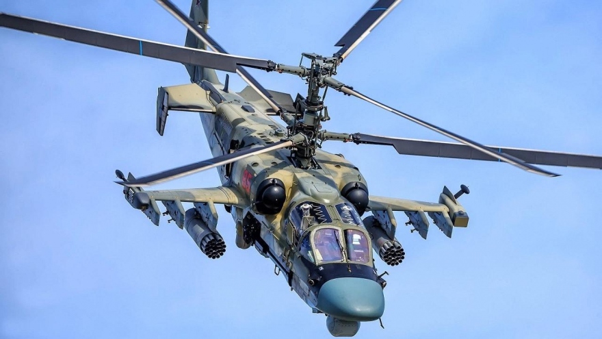 Nga tung video trực thăng “Cá sấu” Ka-52 tiêu diệt các mục tiêu ở Ukraine