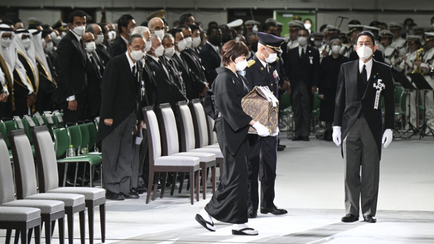 Quốc tang cố Thủ tướng Nhật Bản Abe Shinzo diễn ra trang trọng, xúc động