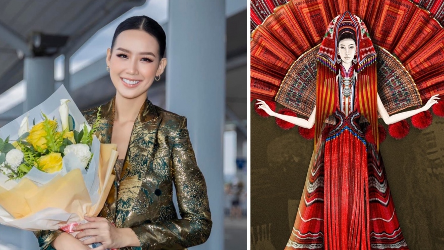 Lộ diện trang phục dân tộc của Á hậu Bảo Ngọc tại Hoa hậu Liên lục địa 2022