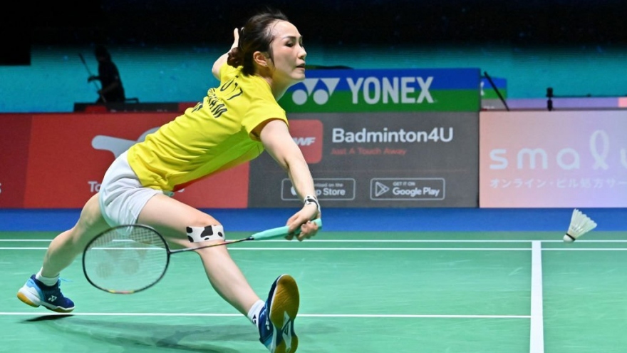 Vũ Thị Trang bất ngờ thắng tay vợt Nhật Bản ở giải cầu lông Vietnam Open