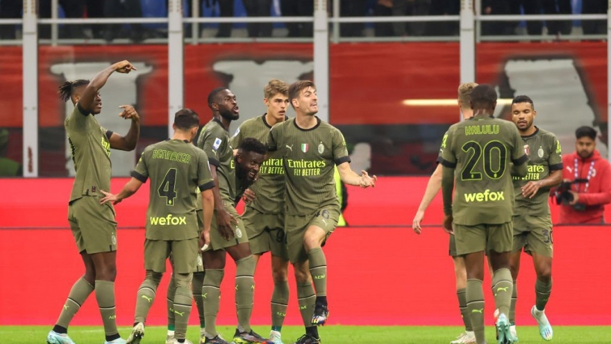 Kết quả Serie A: AC Milan áp sát ngôi đầu của Napoli