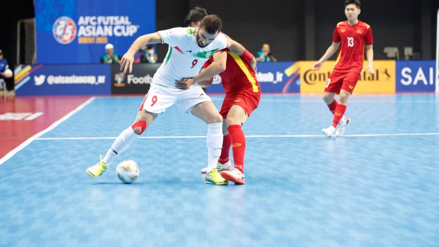 Thua đậm Iran, ĐT Futsal Việt Nam dừng bước tại tứ kết giải Futsal châu Á 2022