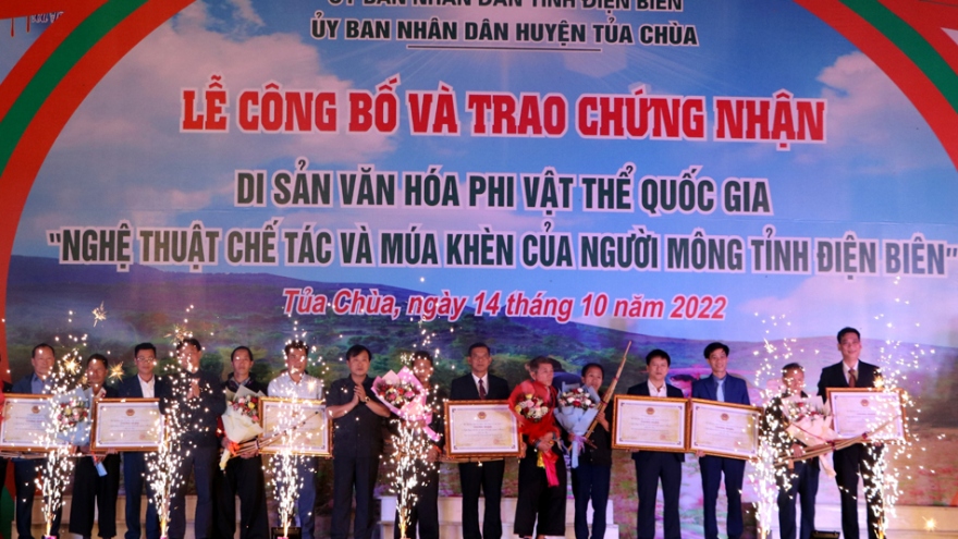 Công bố Di sản văn hóa “Nghệ thuật chế tác và múa khèn của người Mông tỉnh Điện Biên”