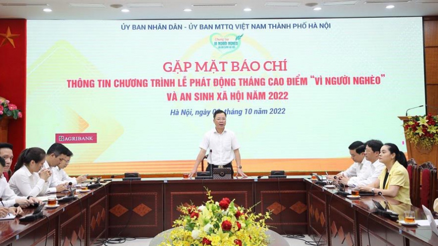 Hà Nội: Trao hỗ trợ 10,8 tỷ đồng tại Lễ phát động Tháng "Vì người nghèo” 