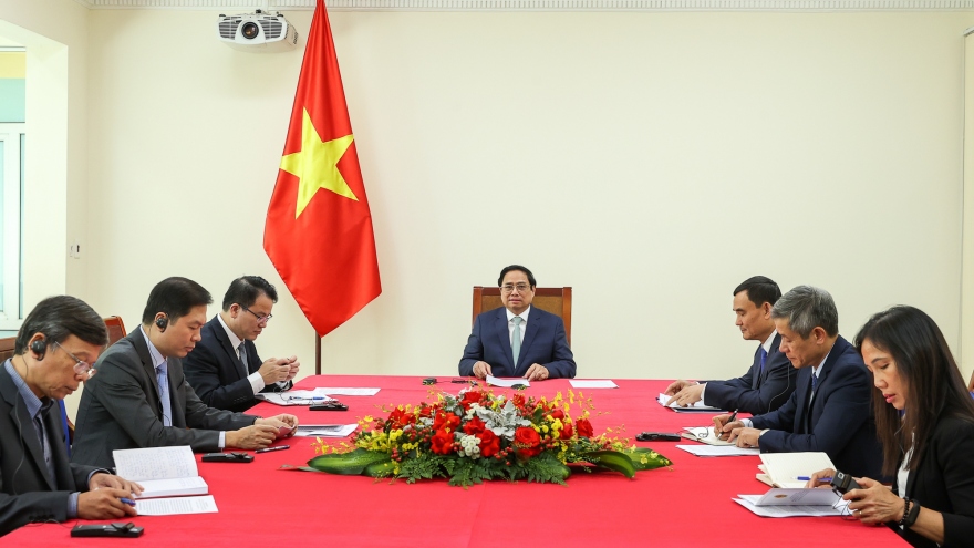 Thủ tướng Phạm Minh Chính điện đàm với Thủ tướng Australia