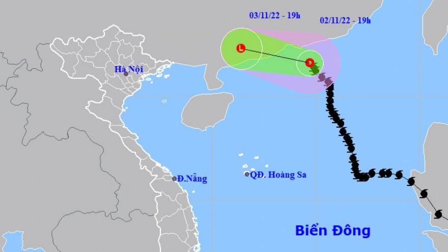 Áp thấp nhiệt đới đi vào vùng biển  Quảng Đông, Trung Quốc