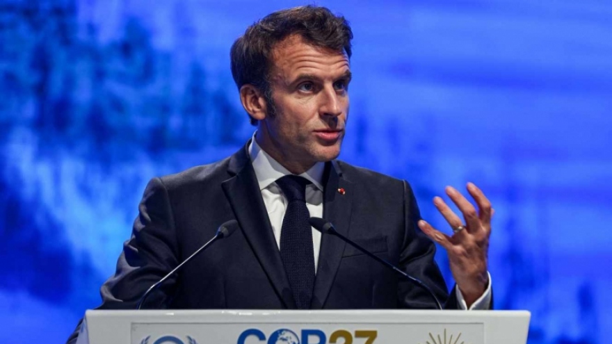 Tổng thống Pháp kêu gọi các nước không hy sinh khí hậu vì khủng hoảng năng lượng