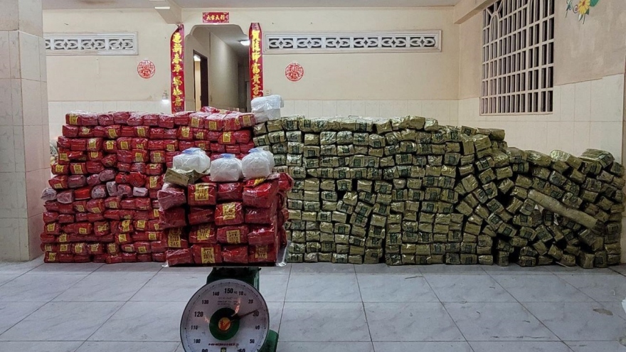 Campuchia tiếp tục thu giữ hơn 900kg ma túy