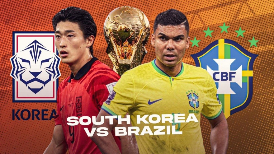Link xem trực tiếp bóng đá Brazil vs Hàn Quốc, 2h ngày 6/12