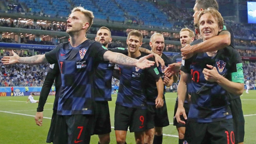 Argentina thua tan nát Croatia ở VCK World Cup 2018