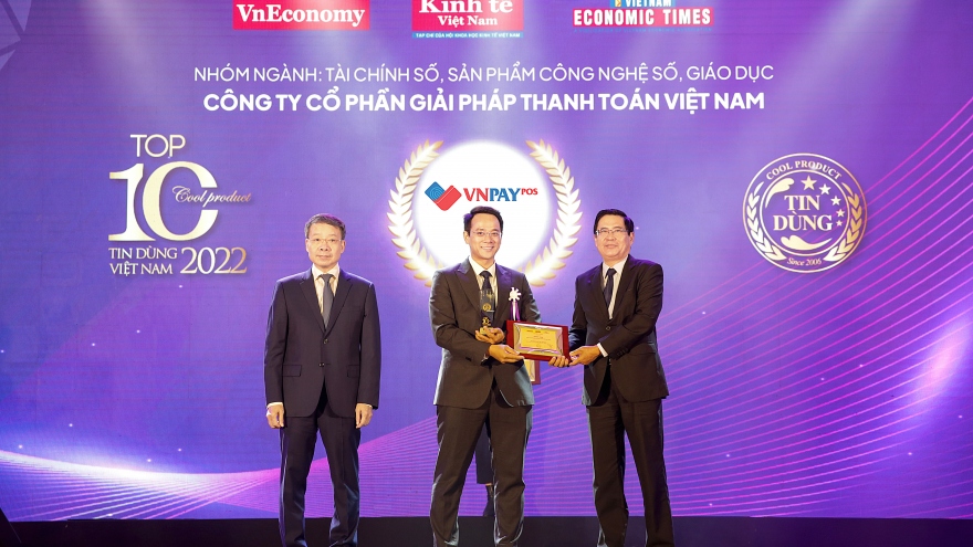VNPAY-POS đạt danh hiệu Top 10 sảm phẩm - dịch vụ Tin dùng Việt Nam 2022