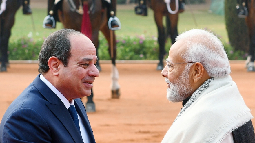 Ấn Độ - Ai Cập nâng quan hệ lên Đối tác Chiến lược