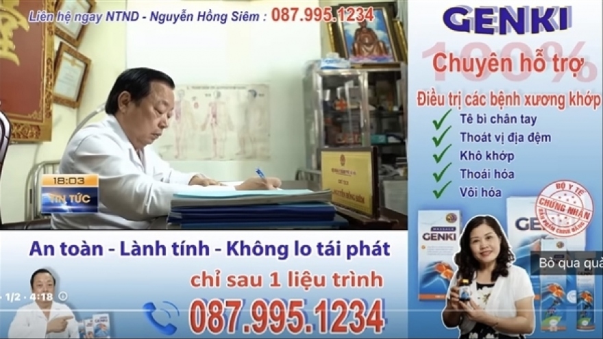 Bộ Y tế để nghị xử lý nghệ sĩ quảng cáo, thổi phồng sản phẩm không phải là thuốc