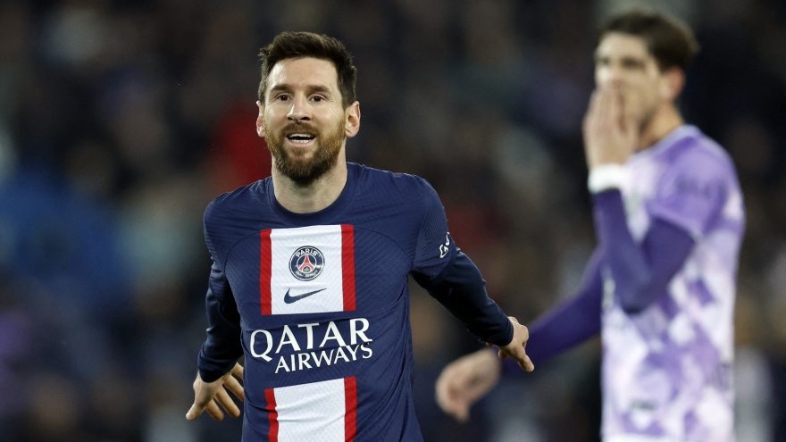Messi ''gồng gánh'' PSG khi thiếu vắng Mbappe và Neymar