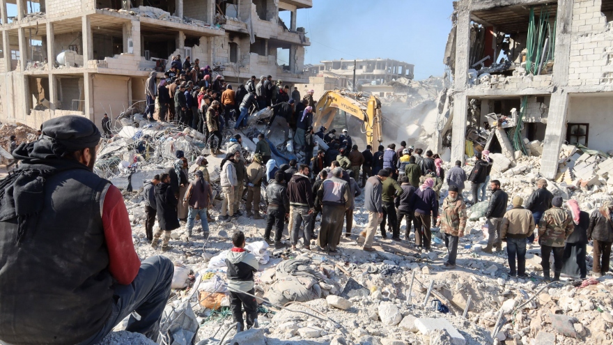 Số người chết do động đất ở Thổ Nhĩ Kỳ và Syria vượt 21.000