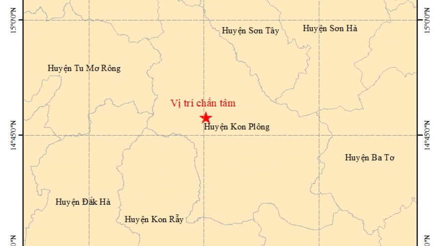 Động đất tại Kon Tum và Lai Châu