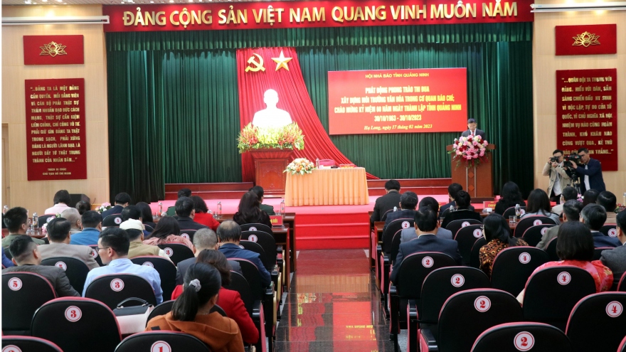 Quảng Ninh phát động xây dựng môi trường văn hóa trong cơ quan báo chí