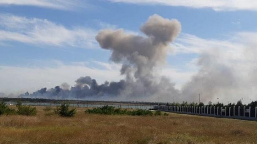 Cháy lớn thiêu rụi khu nhà ở cho công nhân tại Crimea, 8 người thiệt mạng