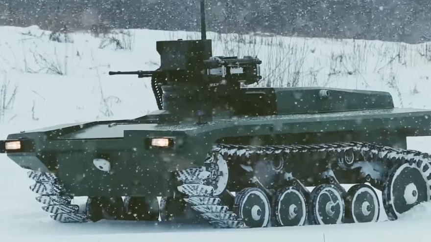 Robot chiến đấu Marker - “sát thủ diệt xe tăng” Nga đưa tới chiến trường Ukraine
